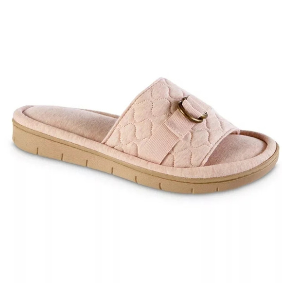 isotoner Comfort Quilted Women's Slide Slippers - Picture 1 of 8